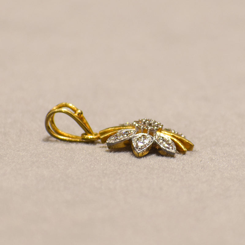 Butterfly Yellow Gold Pendant