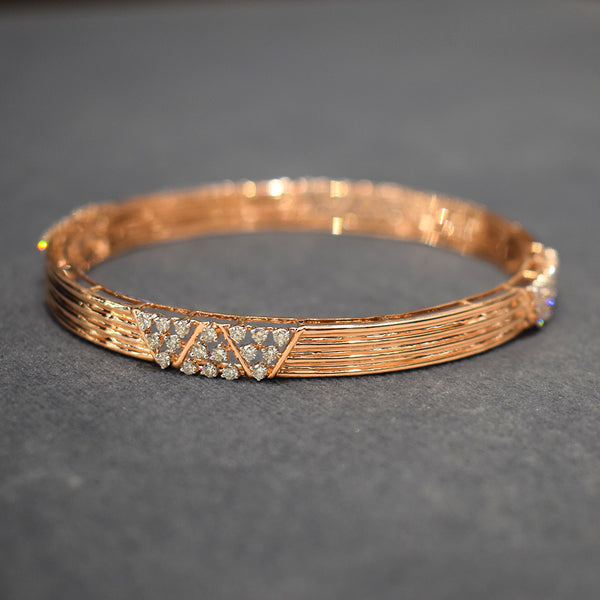 Rose Gold Designer Bangle