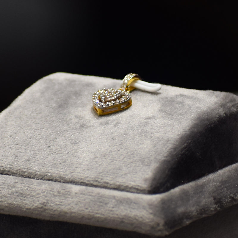 Yellow Gold Heart Shape Pendant