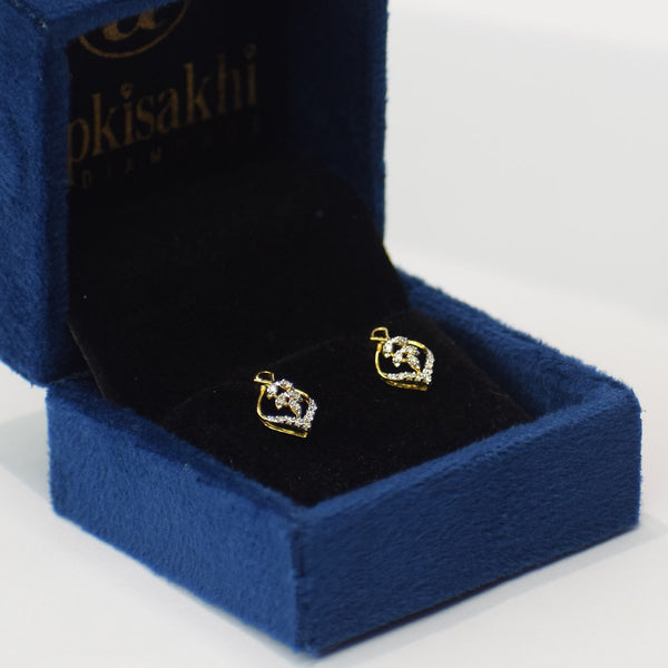 Skeletal leaf shape dailywear Earrings