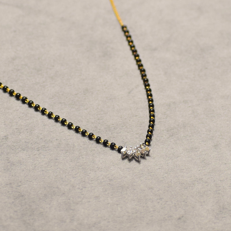 5 Marquise Small Pendant Mangalsutra