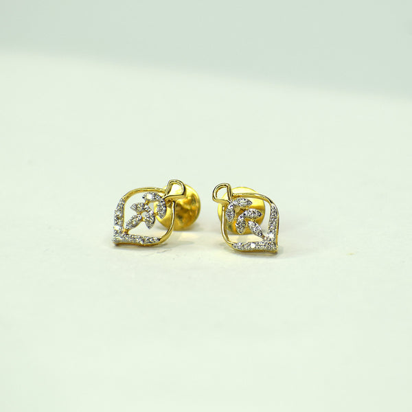 Skeletal leaf shape dailywear Earrings