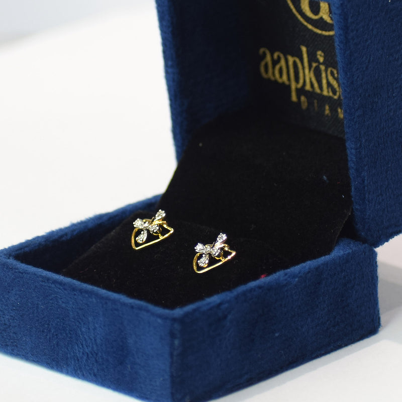 Heart shape with floral pattern Earrings