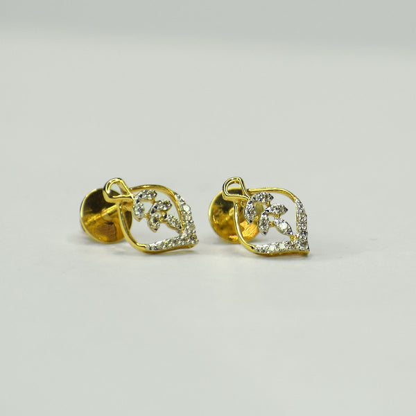 Skeletal leaf shape dailywear Earrings