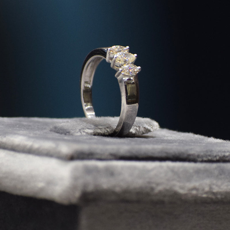 White Gold Marquise Ring