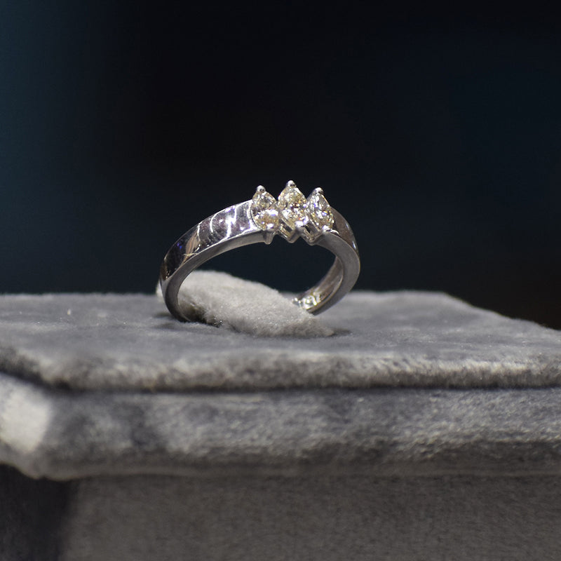 White Gold Marquise Ring