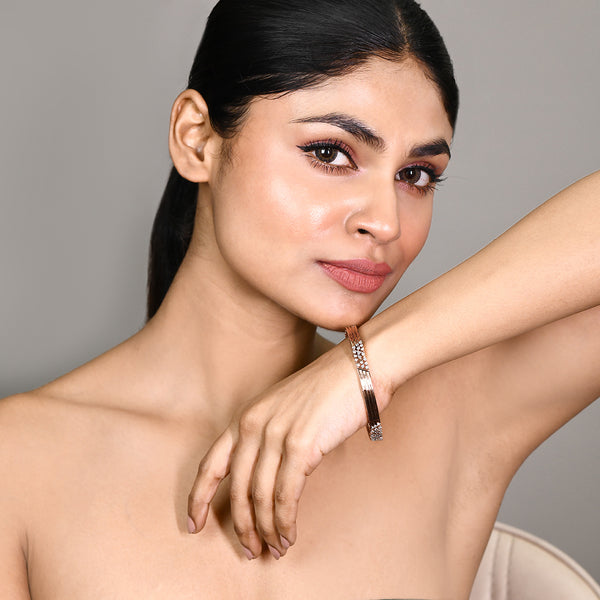 Rose Gold Designer Bangle