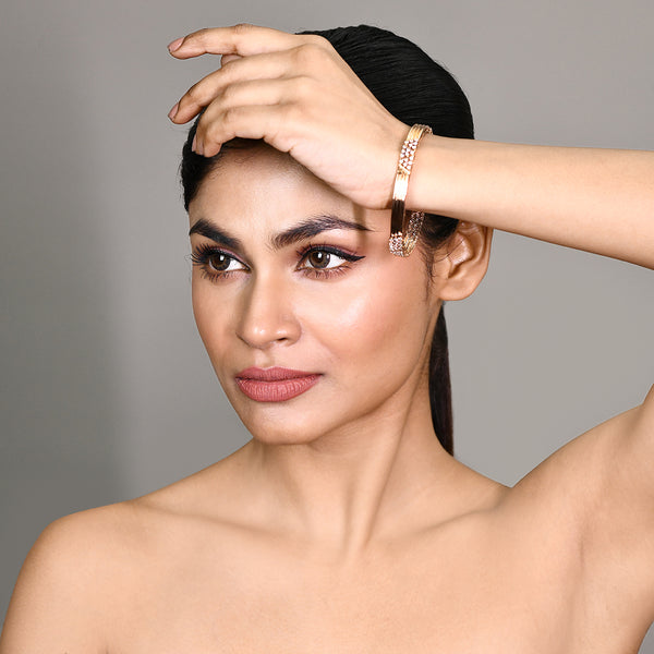 Rose Gold Designer Bangle