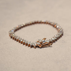 Rose Gold Marquise Shape Bracelet