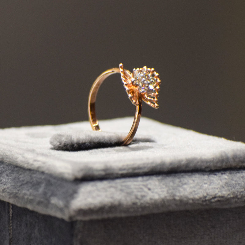 ROSE GOLD FLOWRAL RING