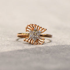 ROSE GOLD FLOWRAL RING