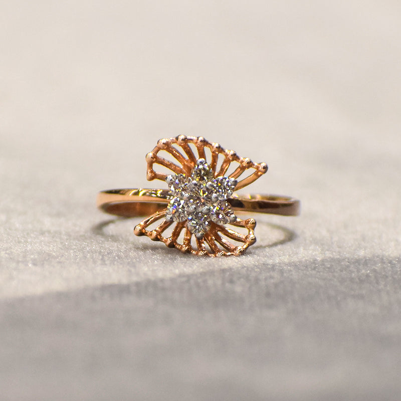 ROSE GOLD FLOWRAL RING
