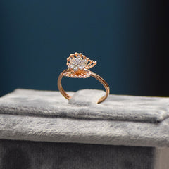 ROSE GOLD FLOWRAL RING