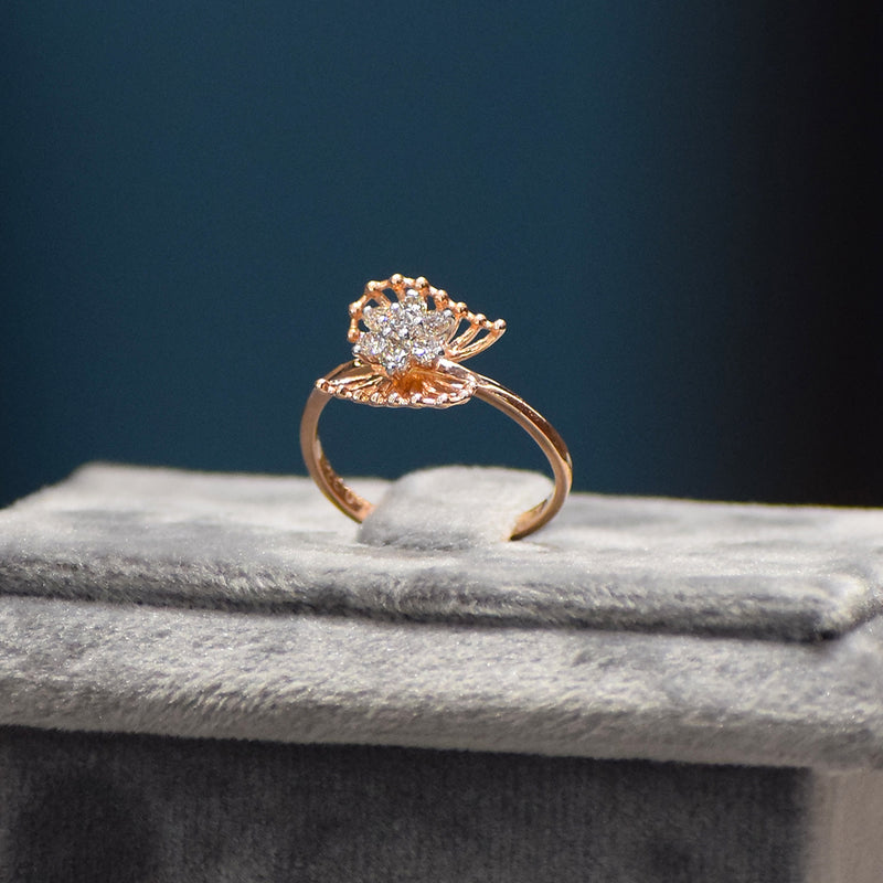 ROSE GOLD FLOWRAL RING
