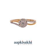 Dual Tone Daily Wear Diamond Ring