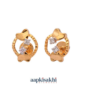 Floret Diamond Stud Earrings