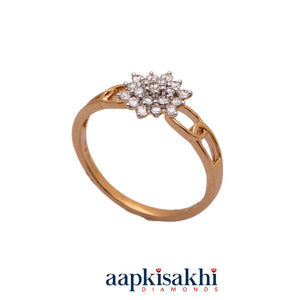 Clustered Diamond Ring